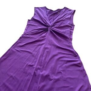 Patagonia Purple Twist Front V Neck Sleeveless Active Maxi Dress Size Medium